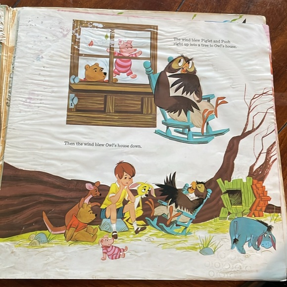Walt Disney presents Winnie the Pooh and the Blustery Day album LP w/ storybook - Picture 6 of 16